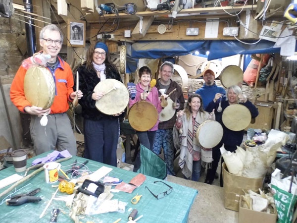 Happy drum and rattle making